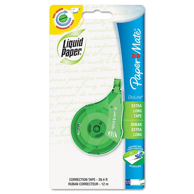 Dryline Correction Tape, Non-Refillable, 1/5″ X 393 1/2″