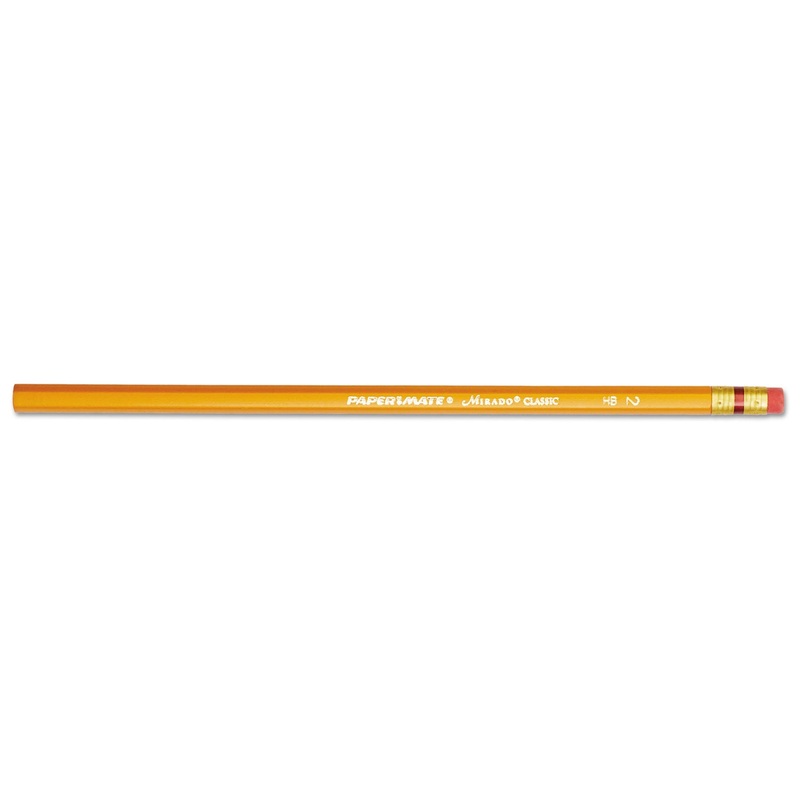 MIRADO PENCIL, HB (#2), BLACK LEAD, YELLOW BARREL, DOZEN