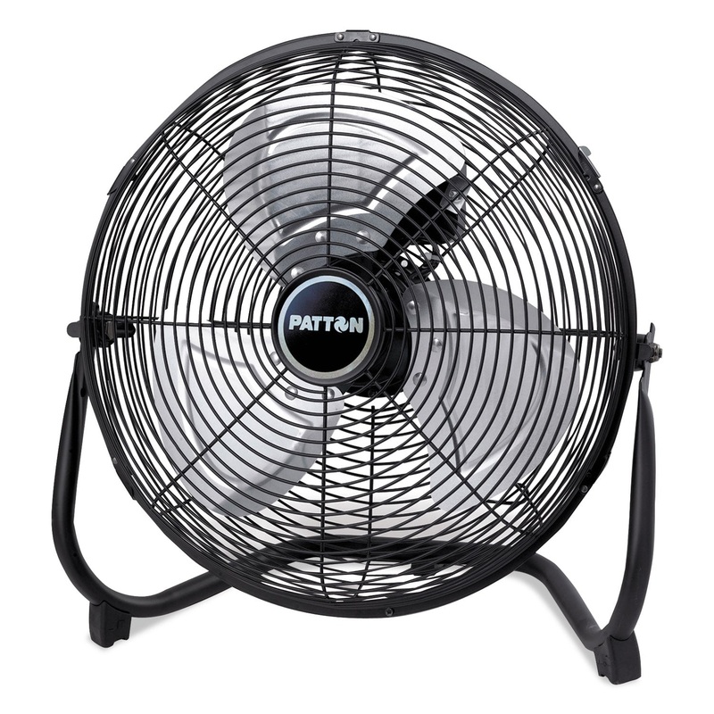 14″ High-Velocity Floor Fan W/all Metal Construction, Adjustable Tilt, 3-Speed