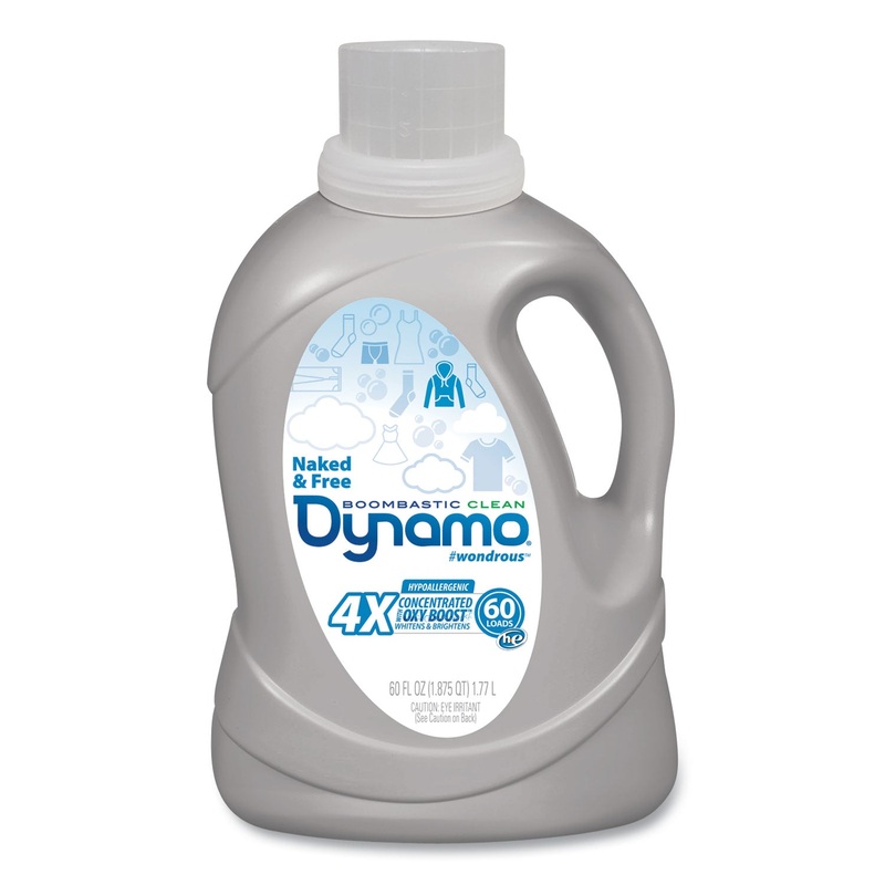 NAKED AND FREE LAUNDRY DETERGENT, 60 OZ BOTTLE, 6/CARTON