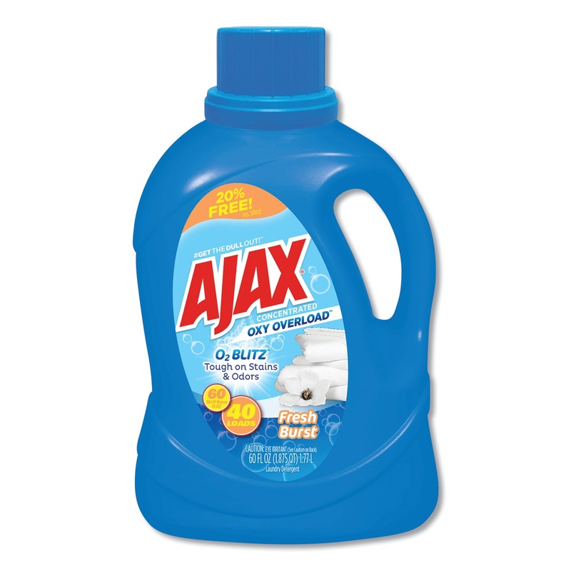 OXY OVERLOAD LAUNDRY DETERGENT, FRESH BURST SCENT, 60 OZ BOTTLE, 6/CARTON