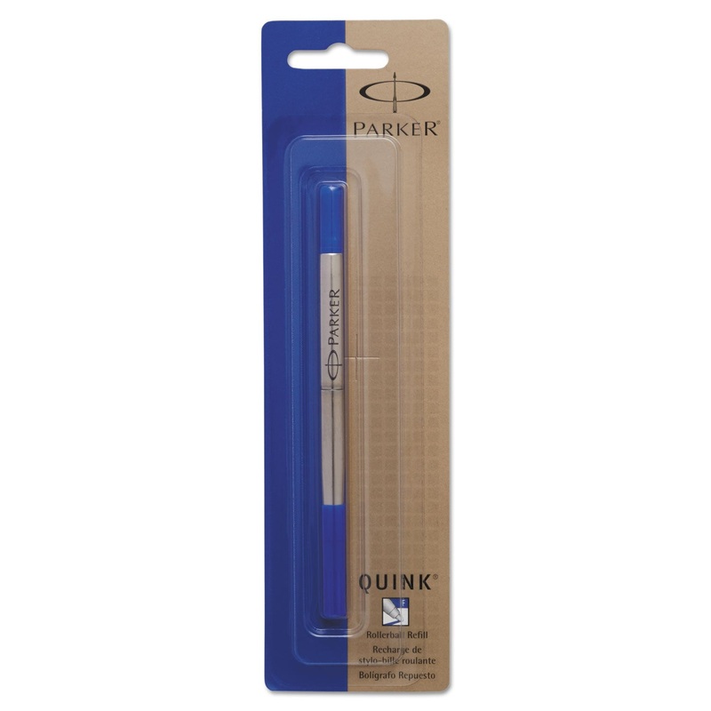 REFILL FOR PARKER ROLLER BALL PENS, FINE POINT, BLUE INK