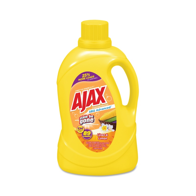 STAIN BE GONE LAUNDRY DETERGENT, LEMON AND LINEN SCENT, 134 OZ BOTTLE, 4/CARTON