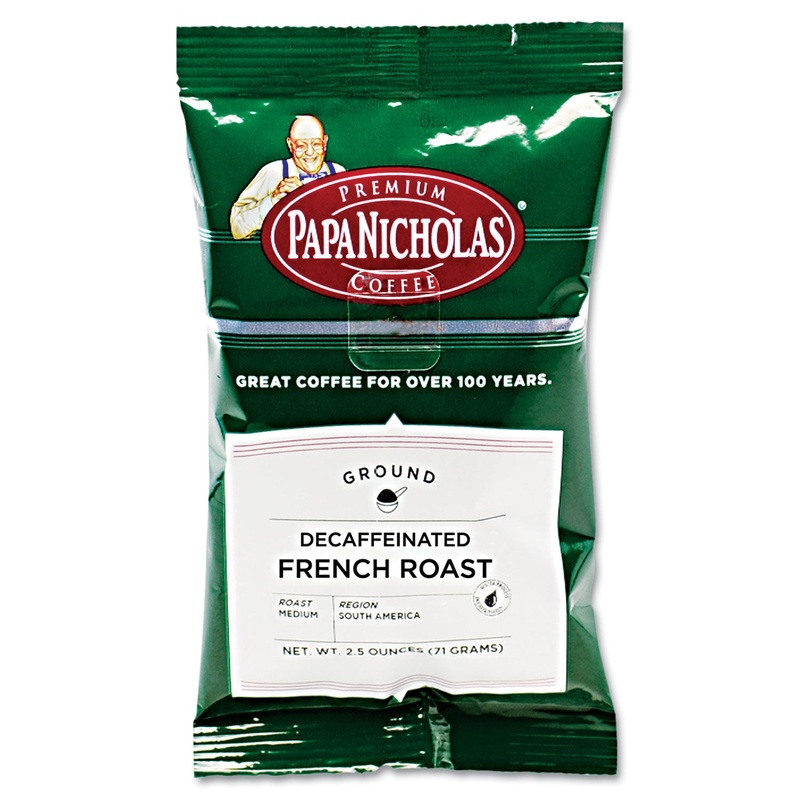 Premium Coffee, Decaffeinated French Roast, 18/carton