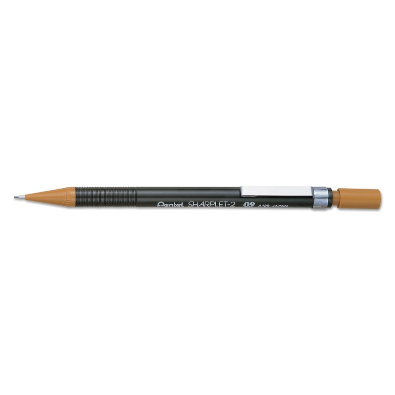 SHARPLET-2 MECHANICAL PENCIL, 0.9 MM, HB (#2.5), BLACK LEAD, BROWN BARREL