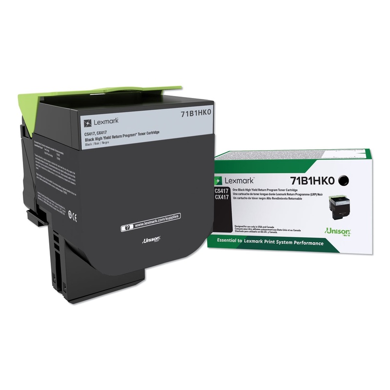 71B1HK0 UNISON HIGH-YIELD TONER, 6000 PAGE-YIELD, BLACK