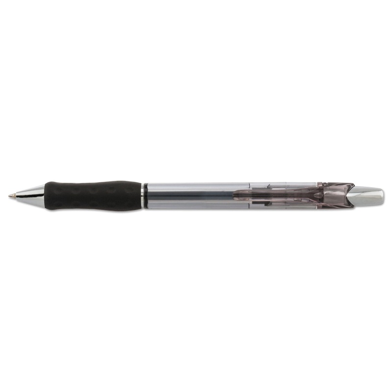 R.S.V.P. SUPER RT RETRACTABLE BALLPOINT PEN, 0.7MM, BLACK INK/BARREL, DOZEN