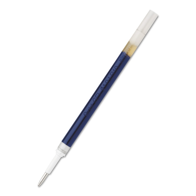 REFILL FOR PENTEL ENERGEL RETRACTABLE LIQUID GEL PENS, CONICAL TIP, BOLD POINT, BLUE INK