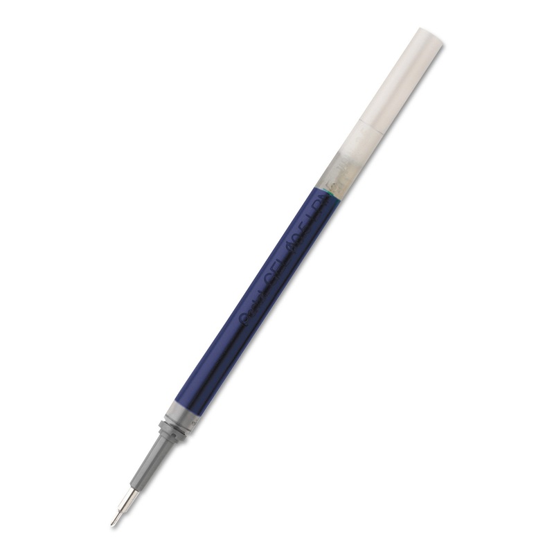 REFILL FOR PENTEL ENERGEL RETRACTABLE LIQUID GEL PENS, NEEDLE TIP, FINE POINT, BLUE INK