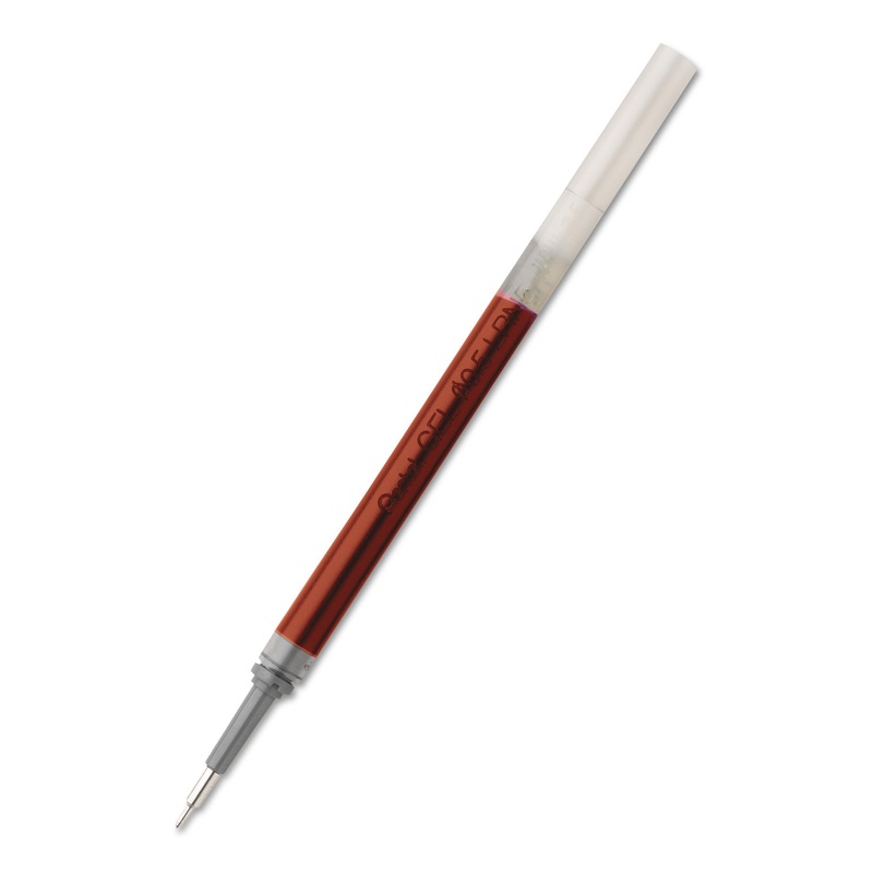 REFILL FOR PENTEL ENERGEL RETRACTABLE LIQUID GEL PENS, NEEDLE TIP, FINE POINT, RED INK