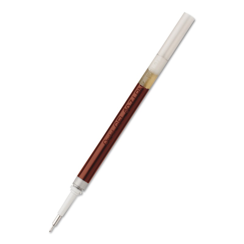 REFILL FOR PENTEL ENERGEL RETRACTABLE LIQUID GEL PENS, NEEDLE TIP, MEDIUM POINT, RED INK