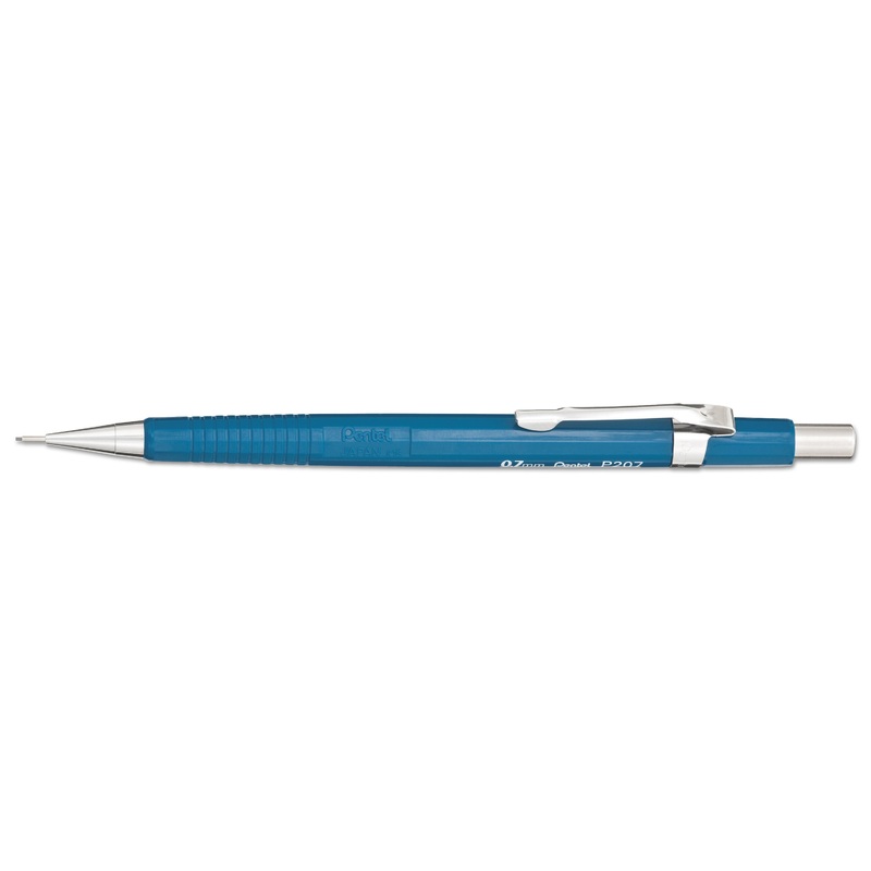 SHARP MECHANICAL PENCIL, 0.7 MM, HB (#2.5), BLACK LEAD, BLUE BARREL