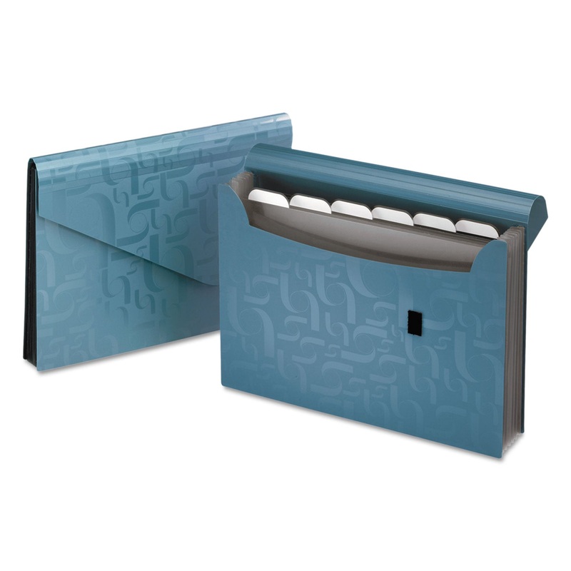 EXPANDING POLY FILES, 3.5″ EXPANSION, 7 SECTIONS, 1/6-CUT TAB, LETTER SIZE, BLUE