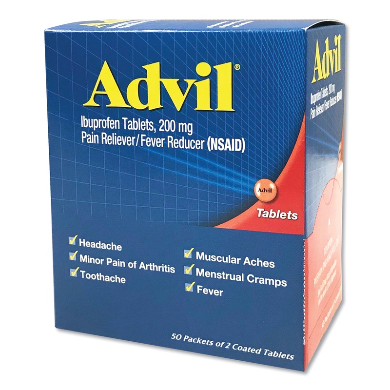 Ibuprofen Tablets, Two-Packs, 50 Packs/box
