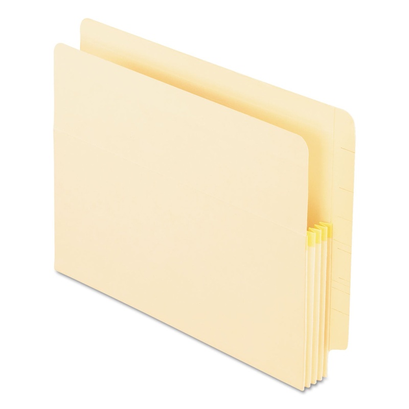 MANILA DROP FRONT SHELF FILE POCKETS, 3.5″ EXPANSION, LETTER SIZE, MANILA, 25/BOX