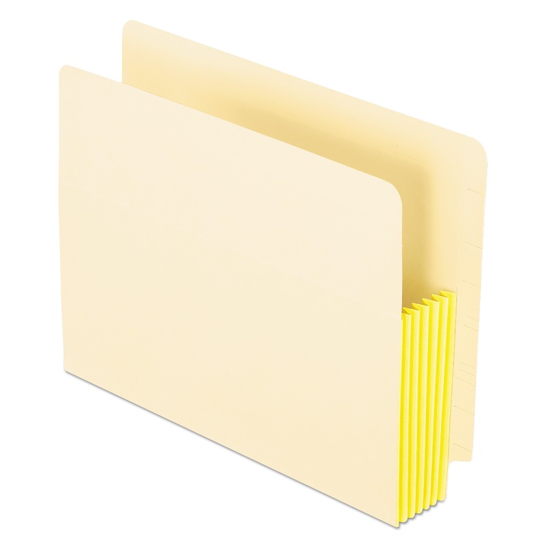 MANILA DROP FRONT SHELF FILE POCKETS, 5.25″ EXPANSION, 10 SECTIONS, LETTER SIZE, MANILA, 10/BOX
