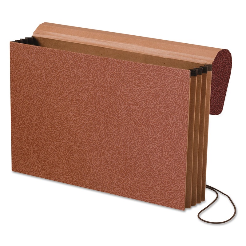 STANDARD EXPANDING WALLET, 3.5″ EXPANSION, 1 SECTION, LEGAL SIZE, RED FIBER