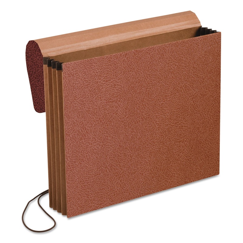 STANDARD EXPANDING WALLET, 3.5″ EXPANSION, 1 SECTION, LETTER SIZE, RED FIBER