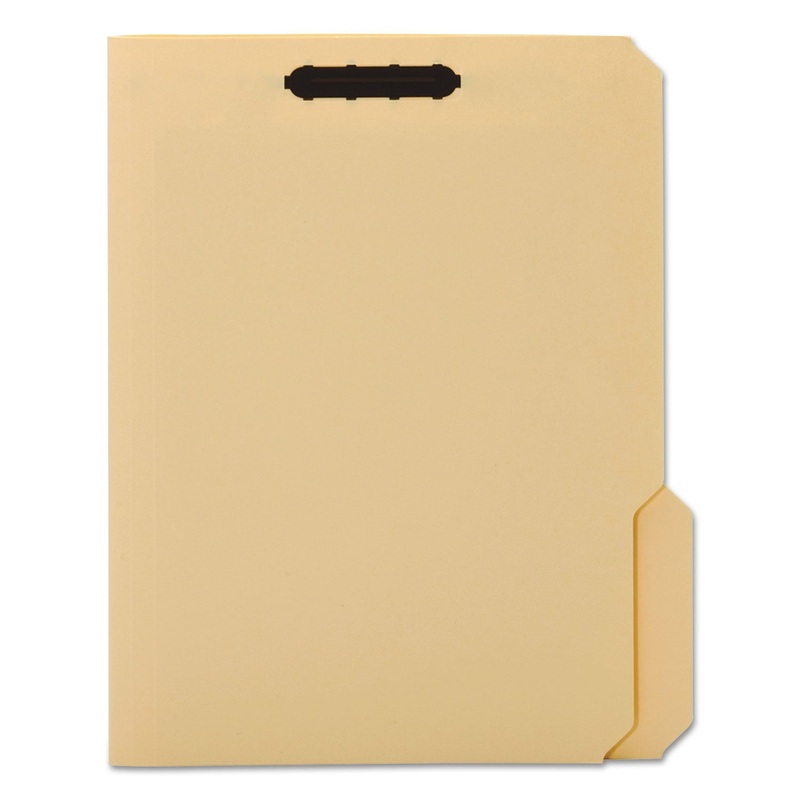 TOP TAB 2-FASTENER FOLDER, 1/3-CUT TABS, LETTER SIZE, MANILA, 50/BOX