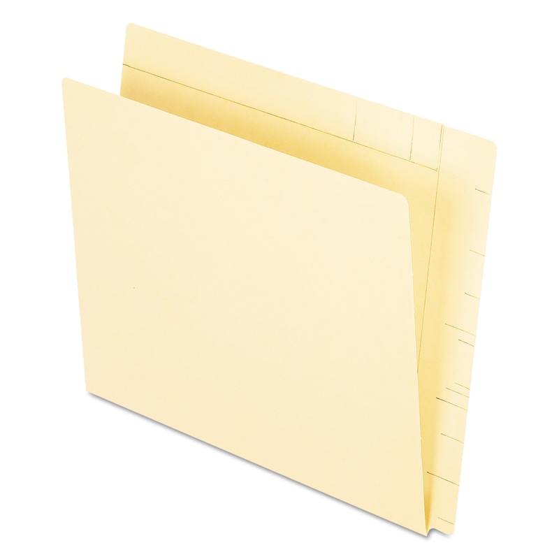 MANILA CONVERSION FOLDERS, STRAIGHT TAB, LETTER SIZE, 100/BOX