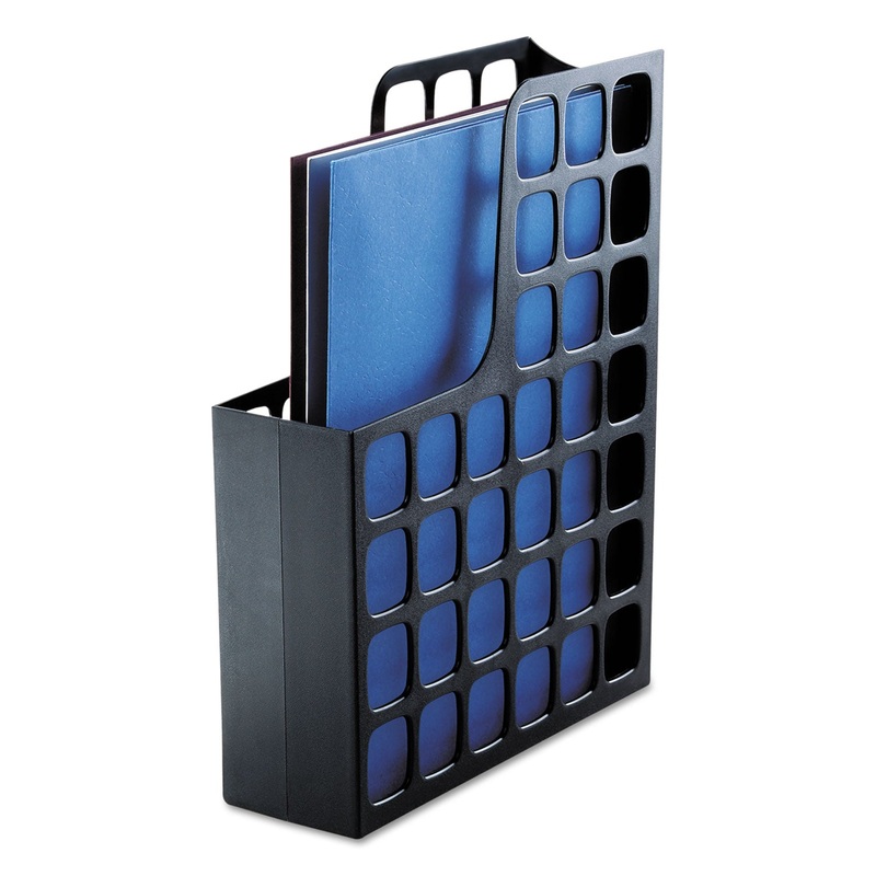 Plastic Magazine File, 3 X 9 1/2 X 12 1/2, Black