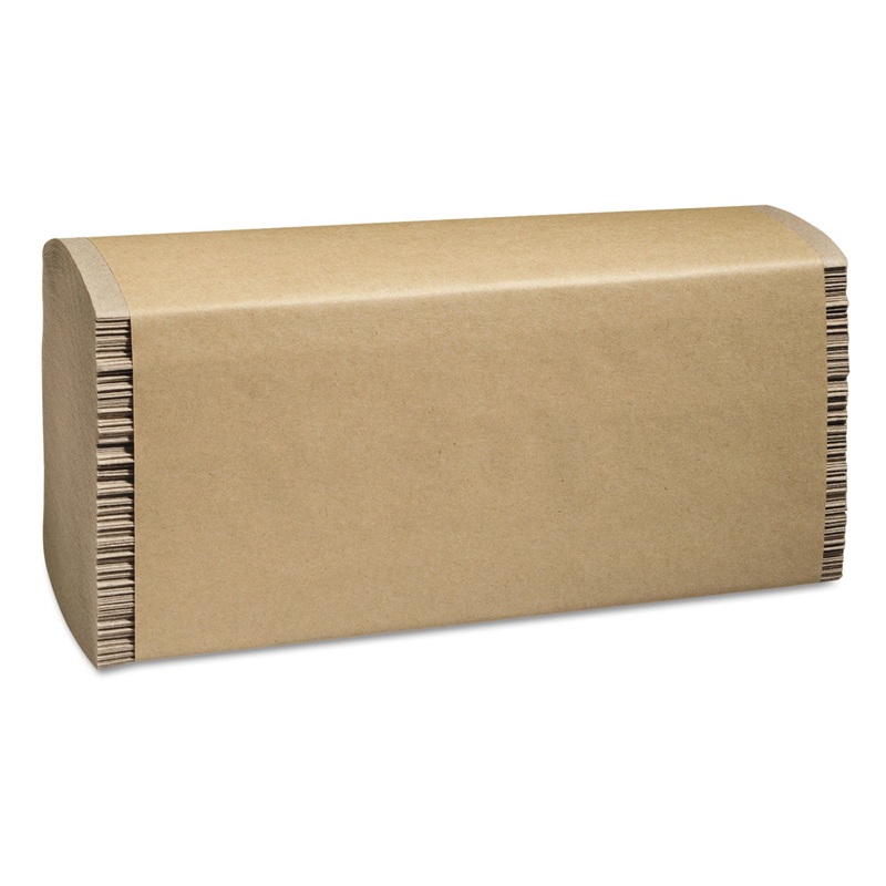 100% Recycled Folded Paper Towels, 9 1/4×9 1/2,multi-Fold, Natural,250/pk,16/ctn