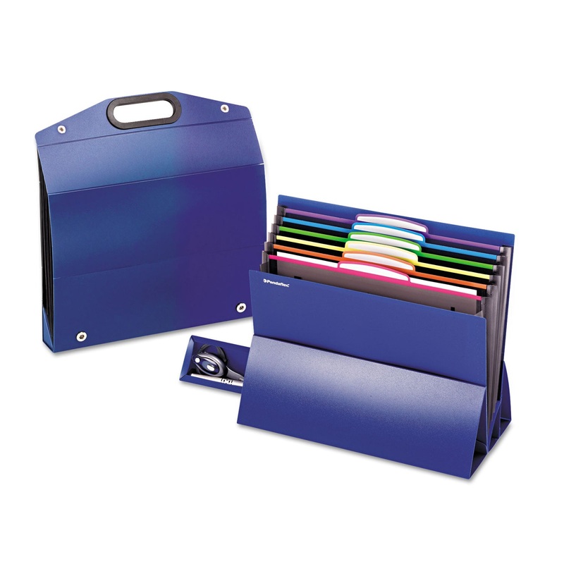 DESKTOP FILE, 2″ EXPANSION, 6 SECTIONS, LETTER SIZE, BLUE