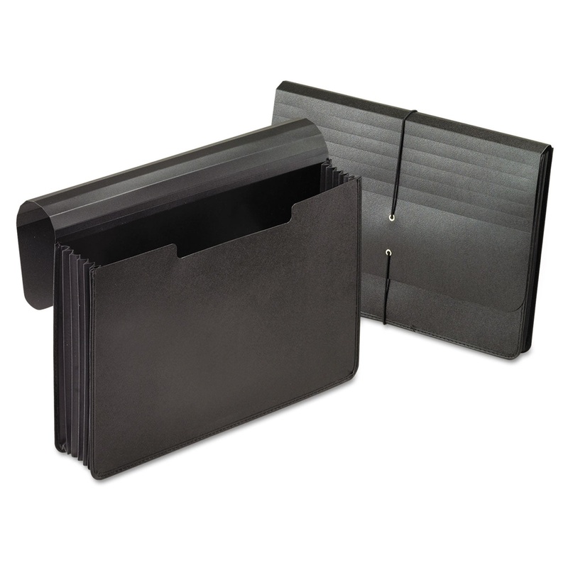 EXPANDING PORTFOLIO, 5.25″ EXPANSION, 1 SECTION, LEGAL SIZE, BLACK