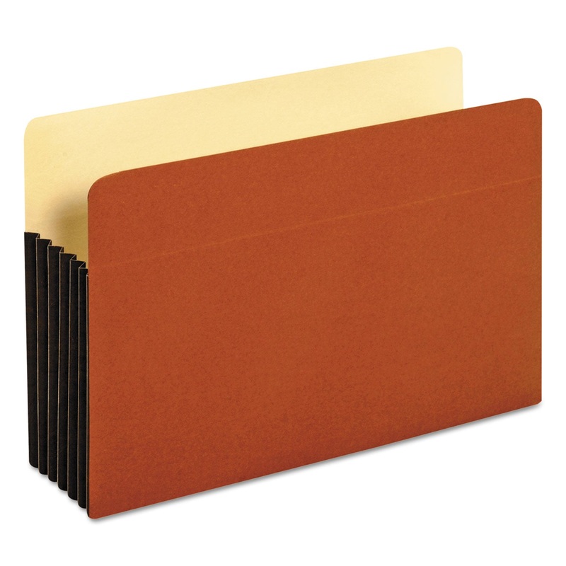 FILE POCKET W/ TYVEK, 5.25″ EXPANSION, LEGAL SIZE, REDROPE, 10/BOX