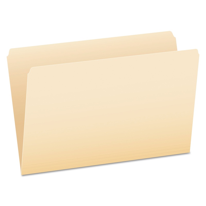 MANILA FILE FOLDERS, STRAIGHT TAB, LEGAL SIZE, 100/BOX