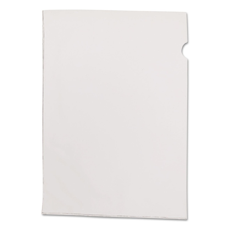 SEE-IN FILE JACKETS, LETTER SIZE, CLEAR, 50/BOX