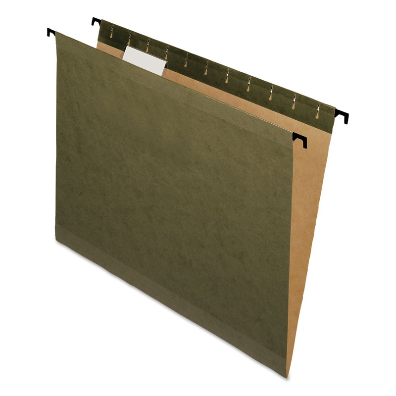 SUREHOOK HANGING FOLDERS, LETTER SIZE, 1/5-CUT TAB, STANDARD GREEN, 20/BOX
