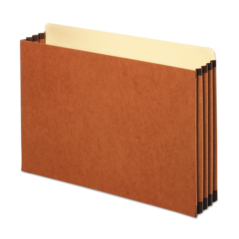 FILE CABINET POCKETS, 3.5″ EXPANSION, LEGAL SIZE, REDROPE, 10/BOX
