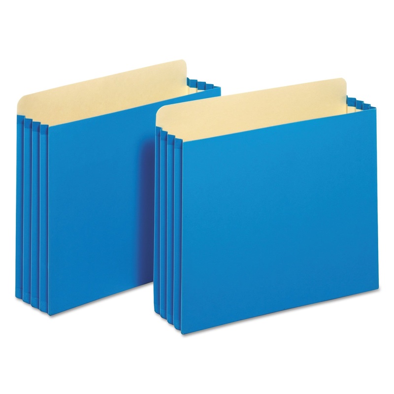 FILE CABINET POCKETS, 3.5″ EXPANSION, LETTER SIZE, BLUE, 10/BOX