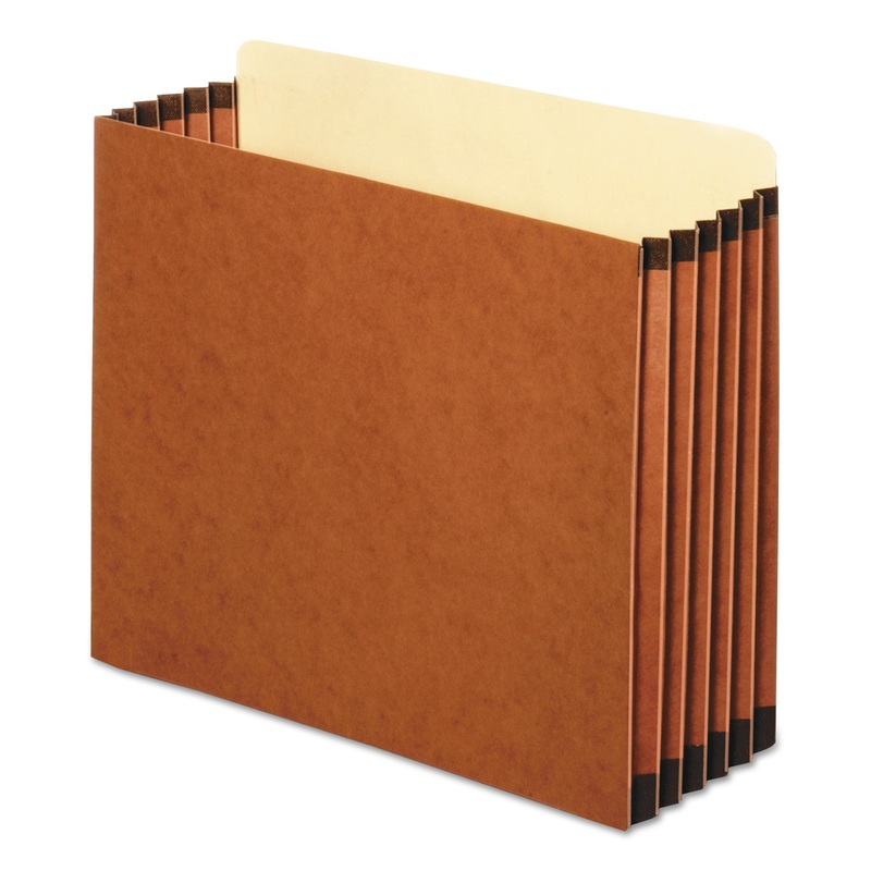 FILE CABINET POCKETS, 5.25″ EXPANSION, LETTER SIZE, REDROPE, 10/BOX