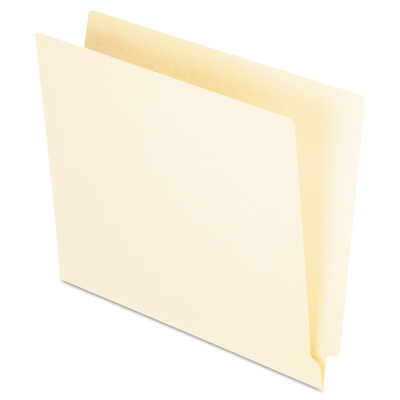MANILA END TAB FOLDERS, 9.5″ FRONT, 1-PLY STRAIGHT TABS, LETTER SIZE, 100/BOX