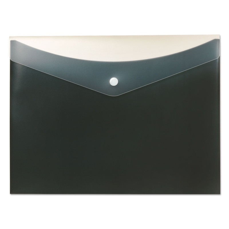 POLY SNAP ENVELOPE, SNAP CLOSURE, 8.5 X 11, CHARCOAL