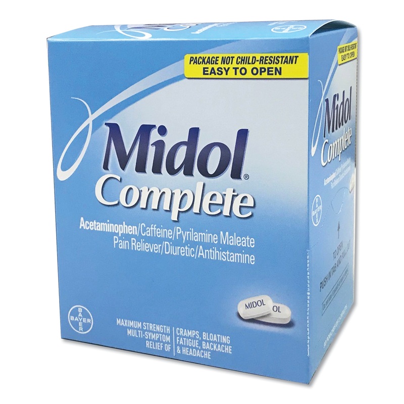 Complete Menstrual Caplets, Two-Pack, 30 Packs/box