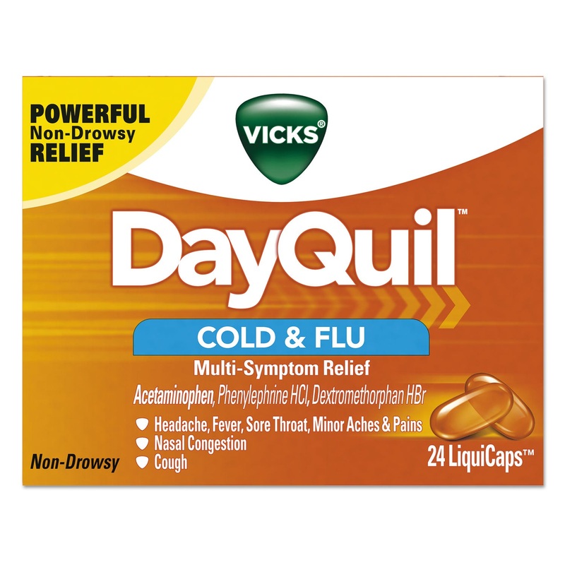 Dayquil Cold & Flu Liquicaps, 24/box
