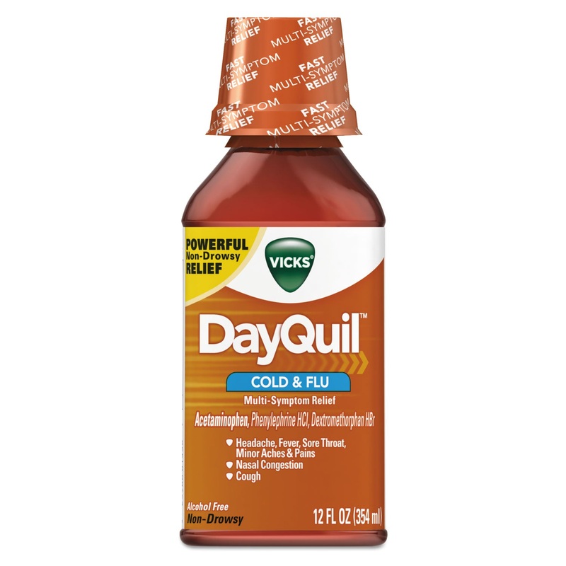 Dayquil Cold & Flu Liquid, 12 Oz Bottle