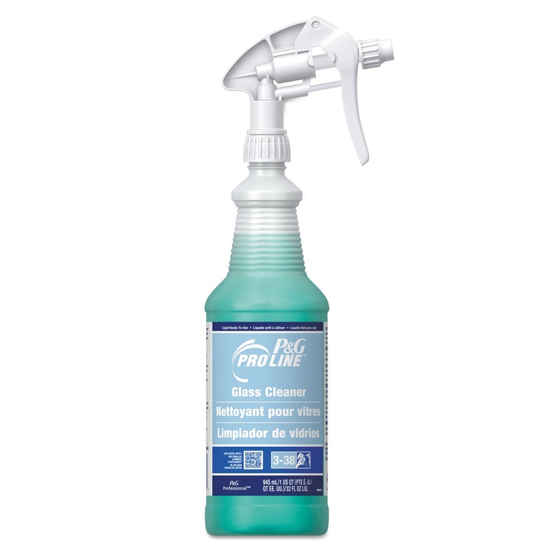 Glass Cleaner, Fresh Scent, 32 Oz Spray Bottle, 12/carton