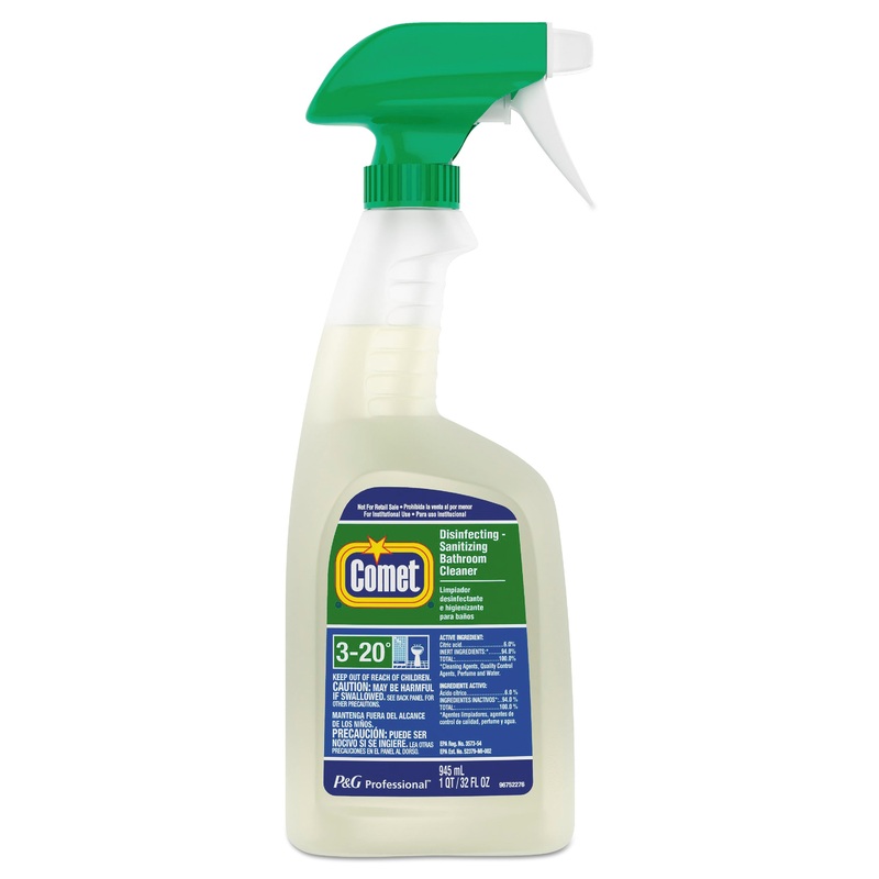 DISINFECTING-SANITIZING BATHROOM CLEANER, 32 OZ TRIGGER BOTTLE, 8/CARTON