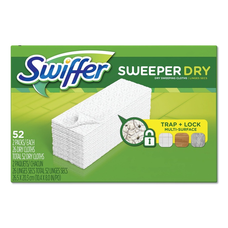 DRY REFILL CLOTHS, WHITE, 10 2/5″ X 8″, 52/BOX, 3 BOXES/CARTON