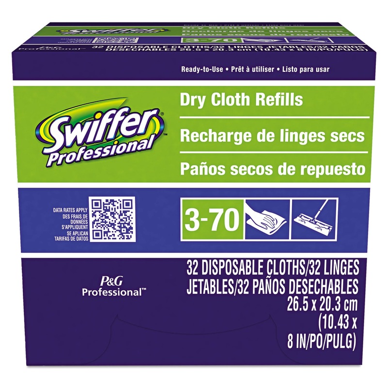 DRY REFILL CLOTHS, WHITE, 10 5/8″ X 8″, 32/BOX