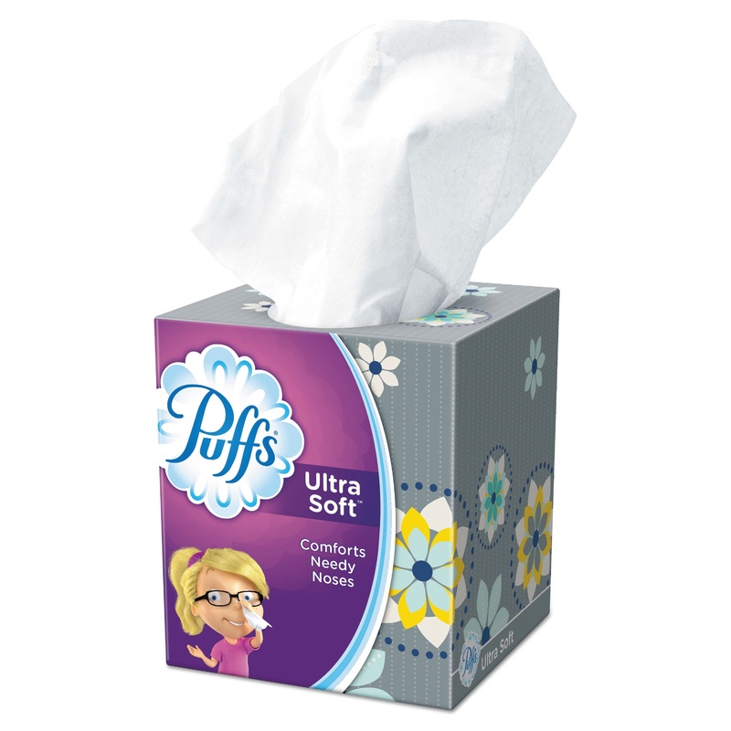 ULTRA SOFT FACIAL TISSUE, 2-PLY, WHITE, 56 SHEETS/BOX