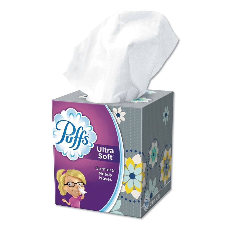 ULTRA SOFT FACIAL TISSUE, 2-PLY, WHITE, 56 SHEETS/BOX, 24 BOXES/CARTON