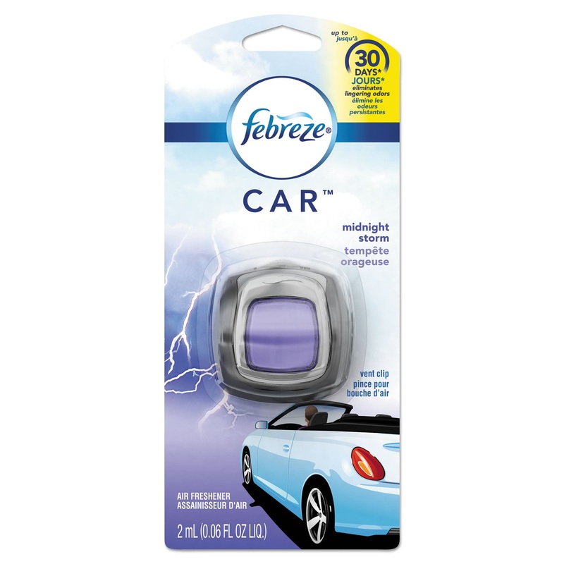 Car Air Freshener, Midnight Storm, 2 Ml Clip, 8/carton
