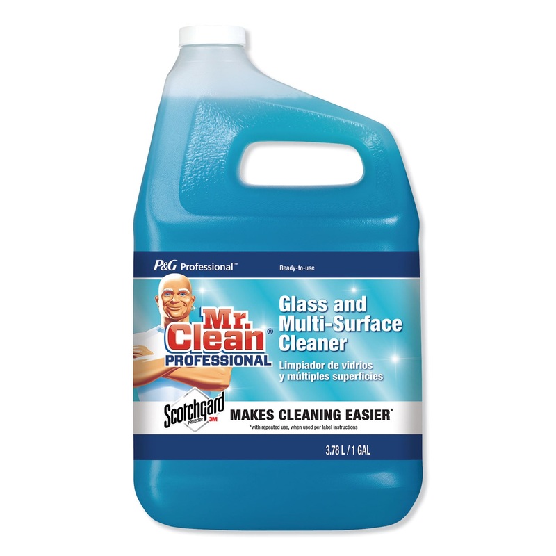 GLASS AND MULTI-SURFACE CLEANER WITH SCOTCHGARD PROTECTOR, APPLE, 1 GAL, READY-TO-USE, 2/CARTON