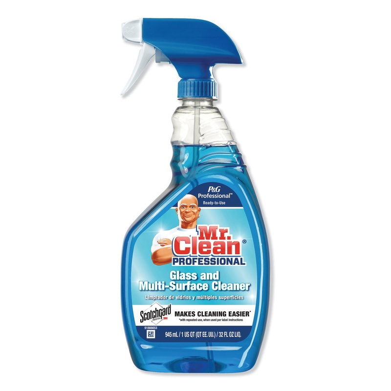 GLASS AND MULTI-SURFACE CLEANER WITH SCOTCHGARD PROTECTOR, APPLE, 32 OZ SPRAY BOTTLE, READY-TO-USE
