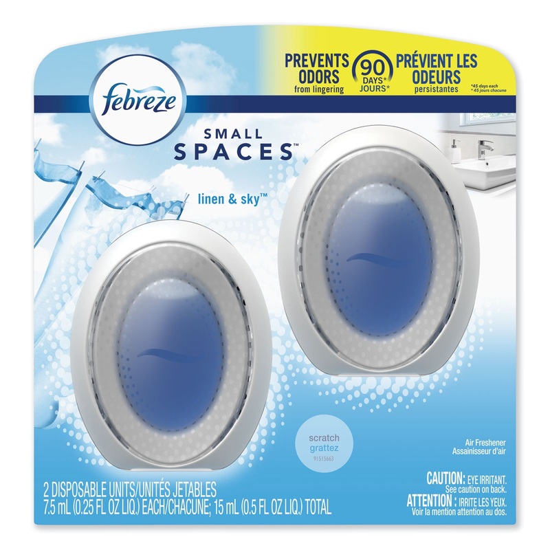 SMALLSPACES, LINEN & SKY, 0.25 ML CARTRIDGE, 2/PACK, 8 PACKS/CARTON